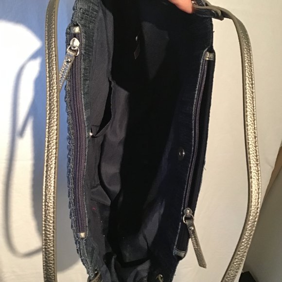 Bold Elements Bedazzled Denim Tote - Picture 4 of 6